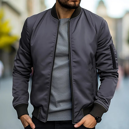 Leonardo - Chaqueta bomber satinada para hombre
