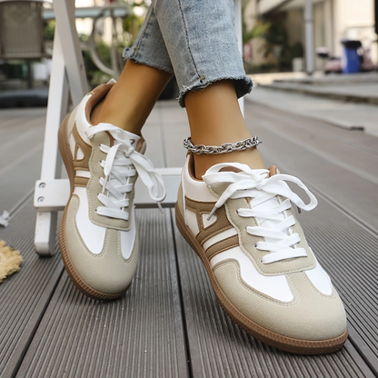 Clara - Zapatillas deportivas de mujer con cordones y suela