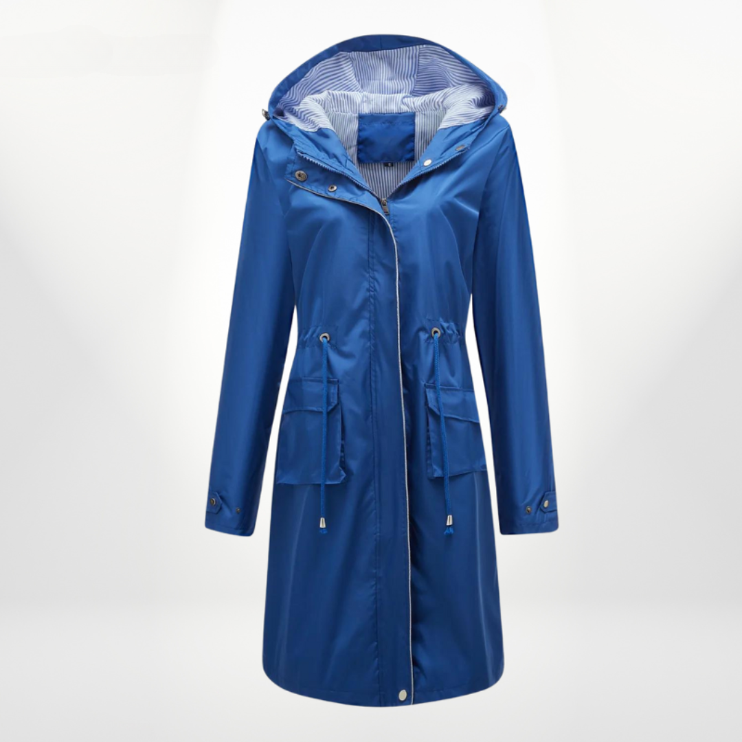 Victoria – Gabardina larga con capucha para mujer