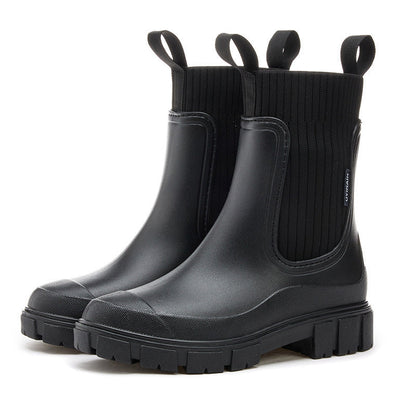 Valeria - Botas de mujer tipo chelsea con suela gruesa