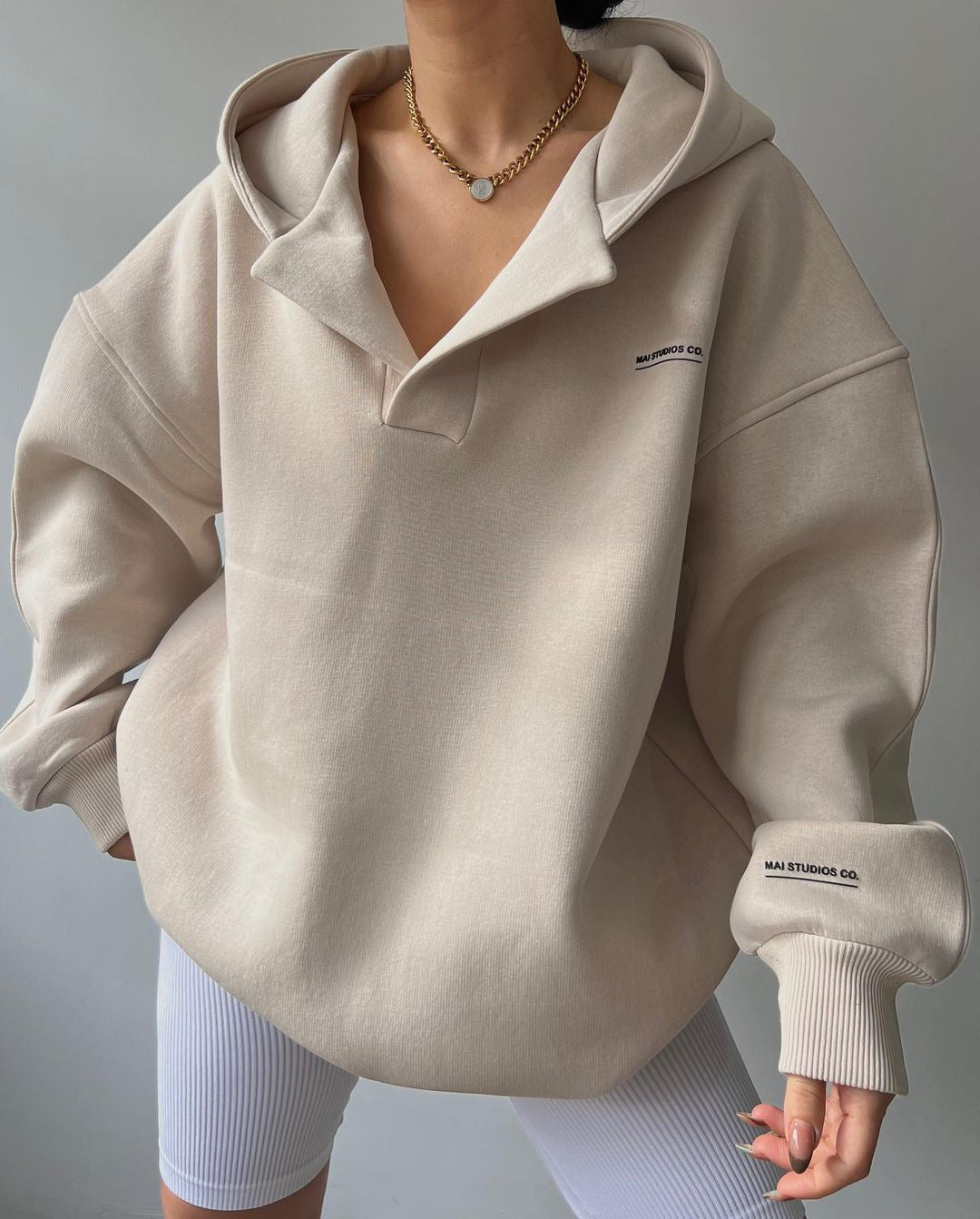 Ariana - Sudadera oversize de mujer con capucha