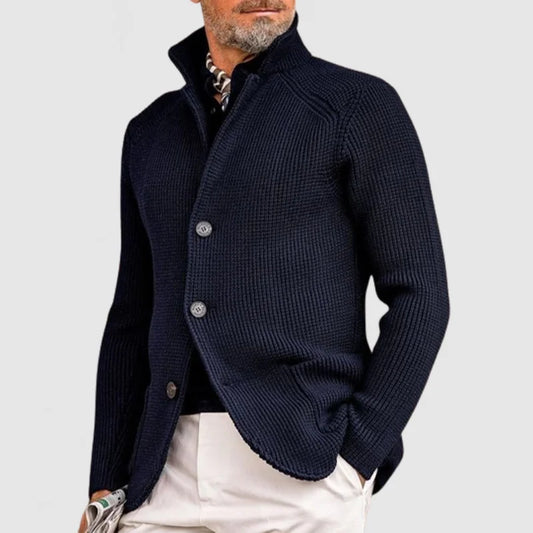 Leonardo – Cárdigan de Punto con Botones para Hombre