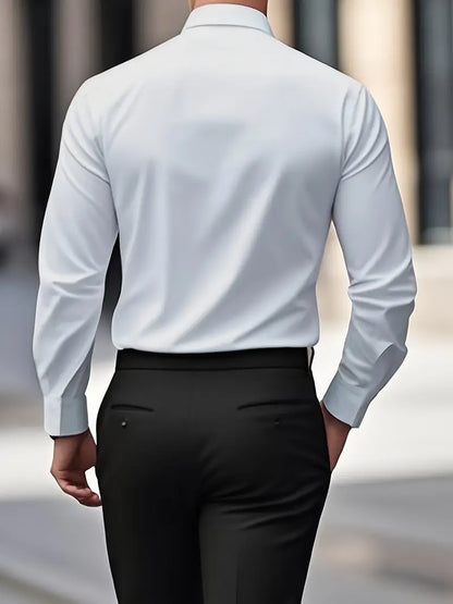 Gabriel - Camisa de hombre manga larga slim fit