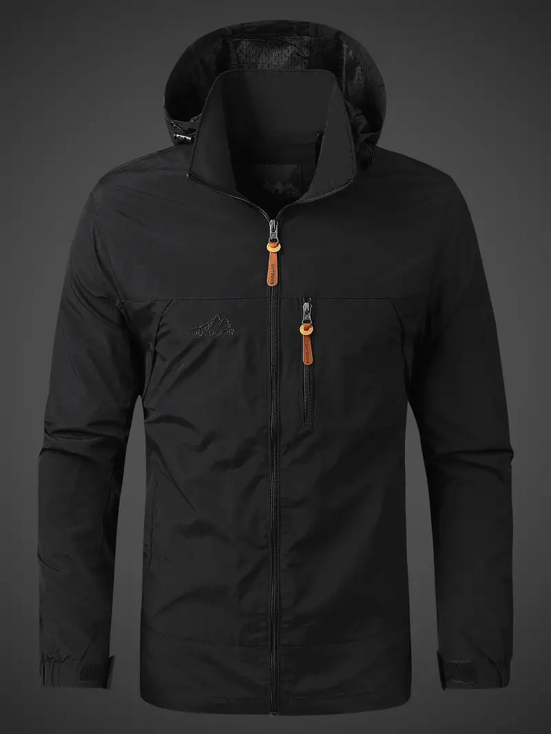 Raúl - Chaqueta impermeable de hombre con capucha