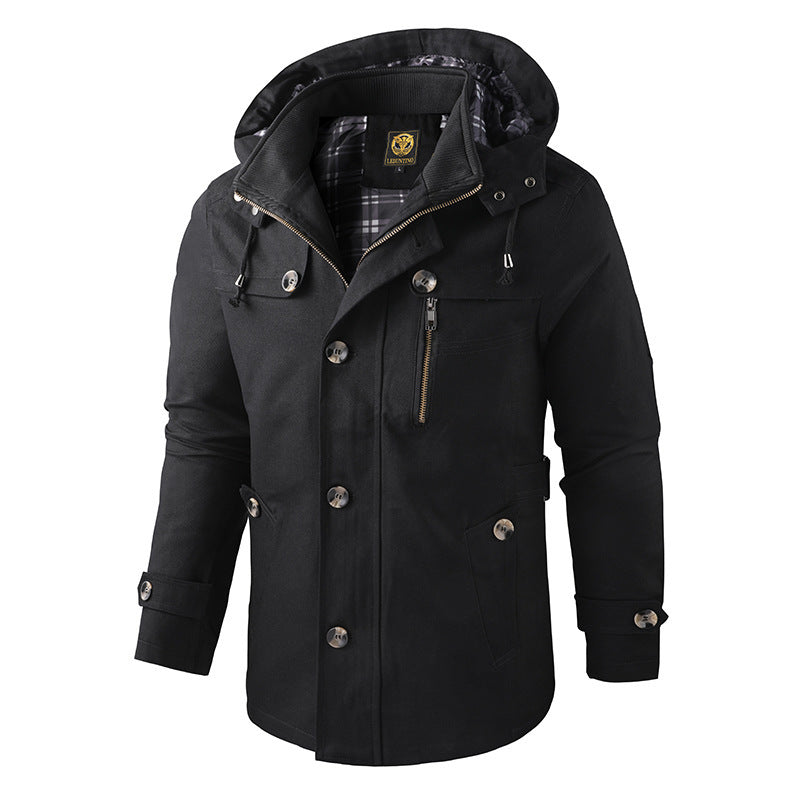 Andrés - Chaqueta de hombre con capucha desmon