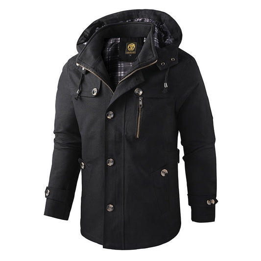 Andrés - Chaqueta de hombre con capucha desmon