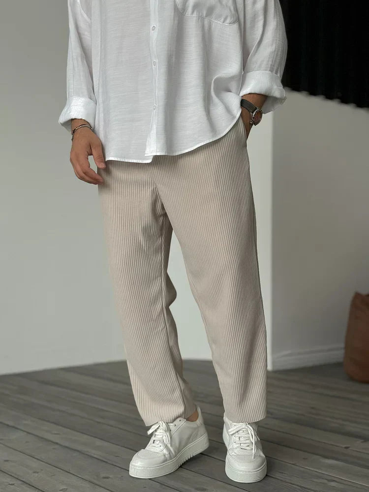 Marco - Pantalón hombre casual plisado