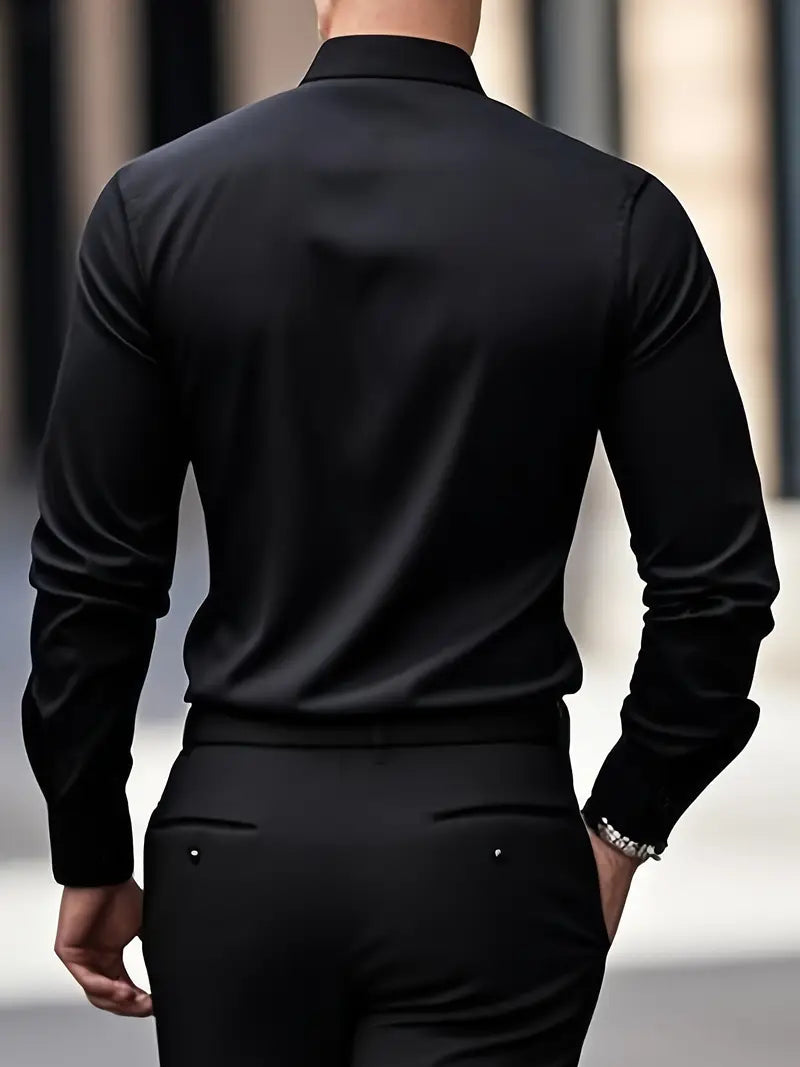 Gabriel - Camisa de hombre manga larga slim fit