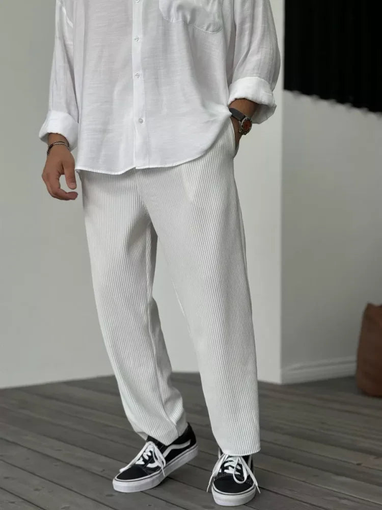 Marco - Pantalón hombre casual plisado
