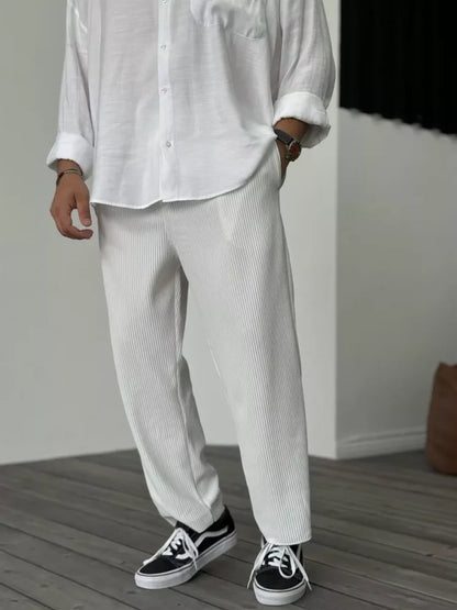 Marco - Pantalón hombre casual plisado
