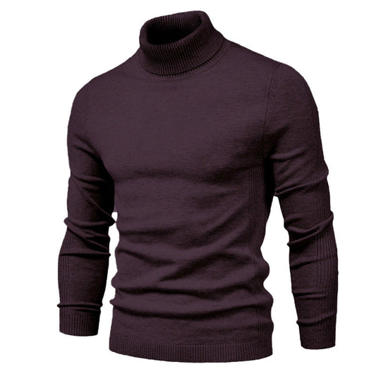 Mateo - Suéter de hombre cuello alto manga larga