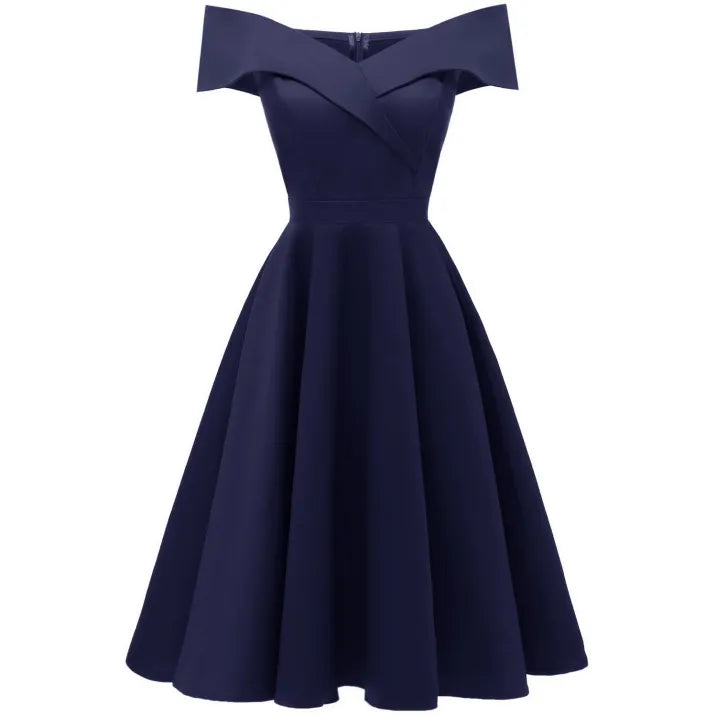 Gabriela - Vestido de mujer con hombros descubiertos