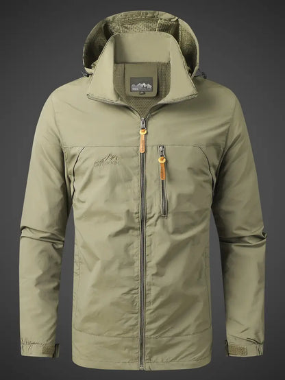 Raúl - Chaqueta impermeable de hombre con capucha