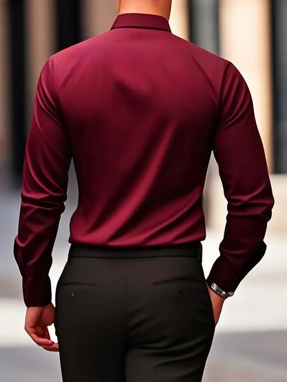 Gabriel - Camisa de hombre manga larga slim fit