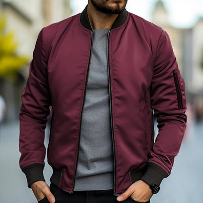 Leonardo - Chaqueta bomber satinada para hombre