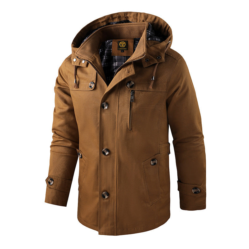 Andrés - Chaqueta de hombre con capucha desmon