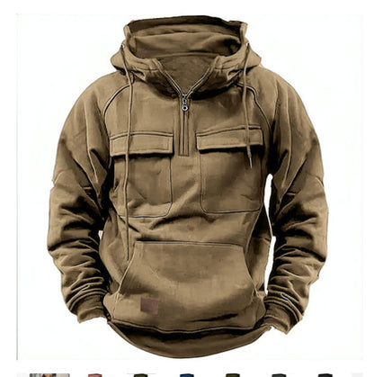 Álex – Sudadera Técnica con Cremallera Parcial Hombre