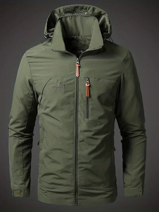 Raúl - Chaqueta impermeable de hombre con capucha