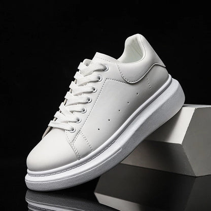 Mateo - Zapatillas deportivas unisex blancas con suela gruesa