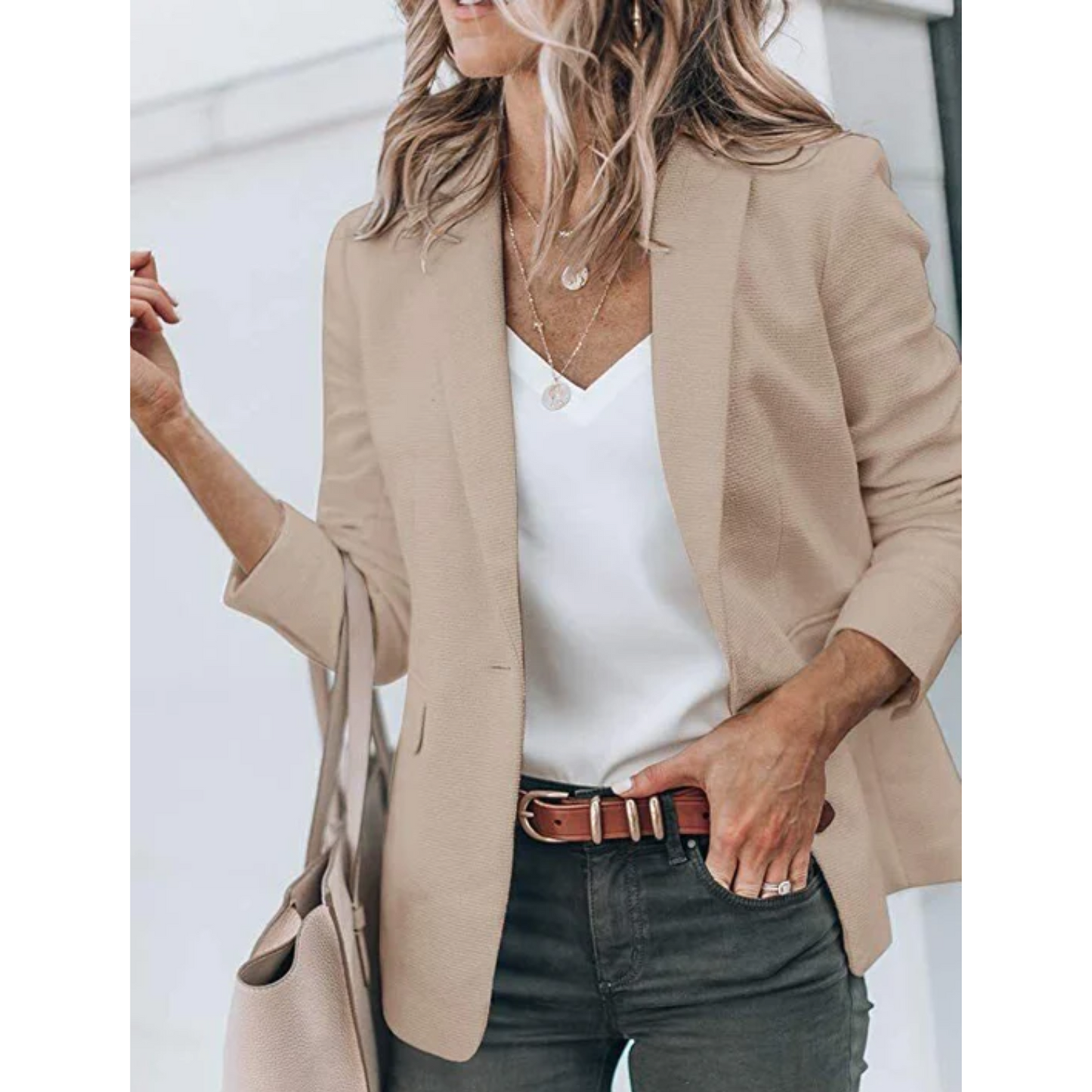 Clara - Blazer entallado de manga larga para mujer