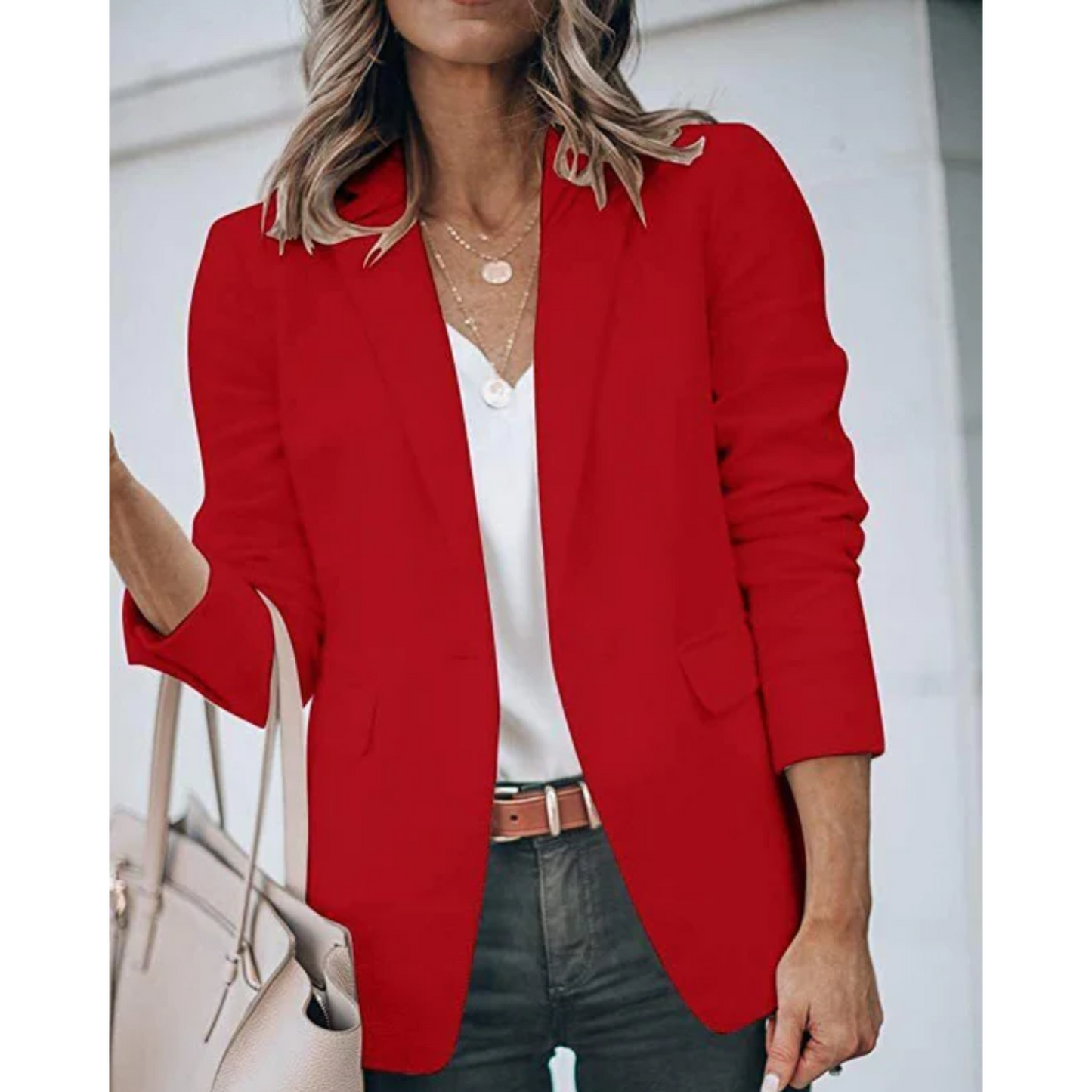 Clara - Blazer entallado de manga larga para mujer
