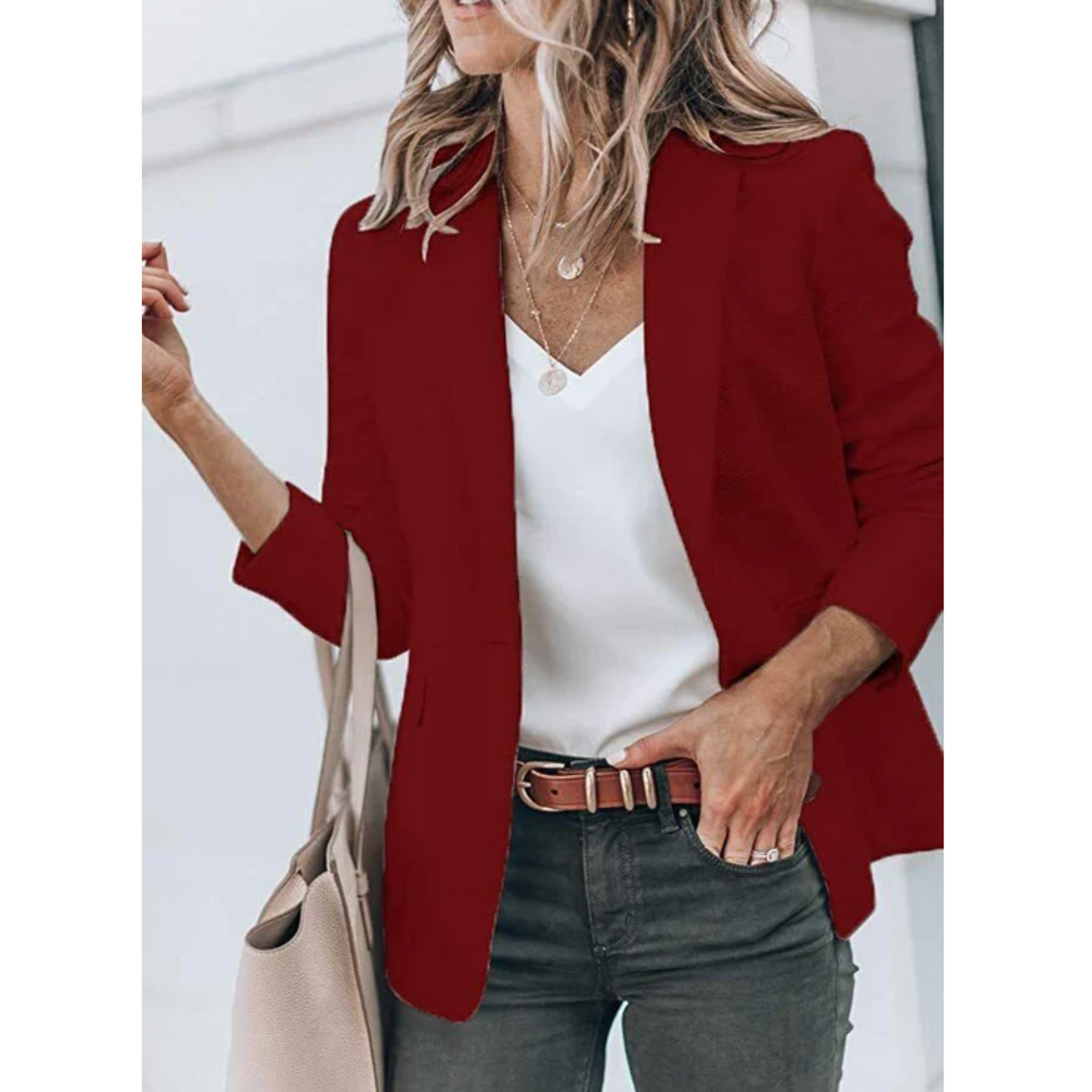 Clara - Blazer entallado de manga larga para mujer