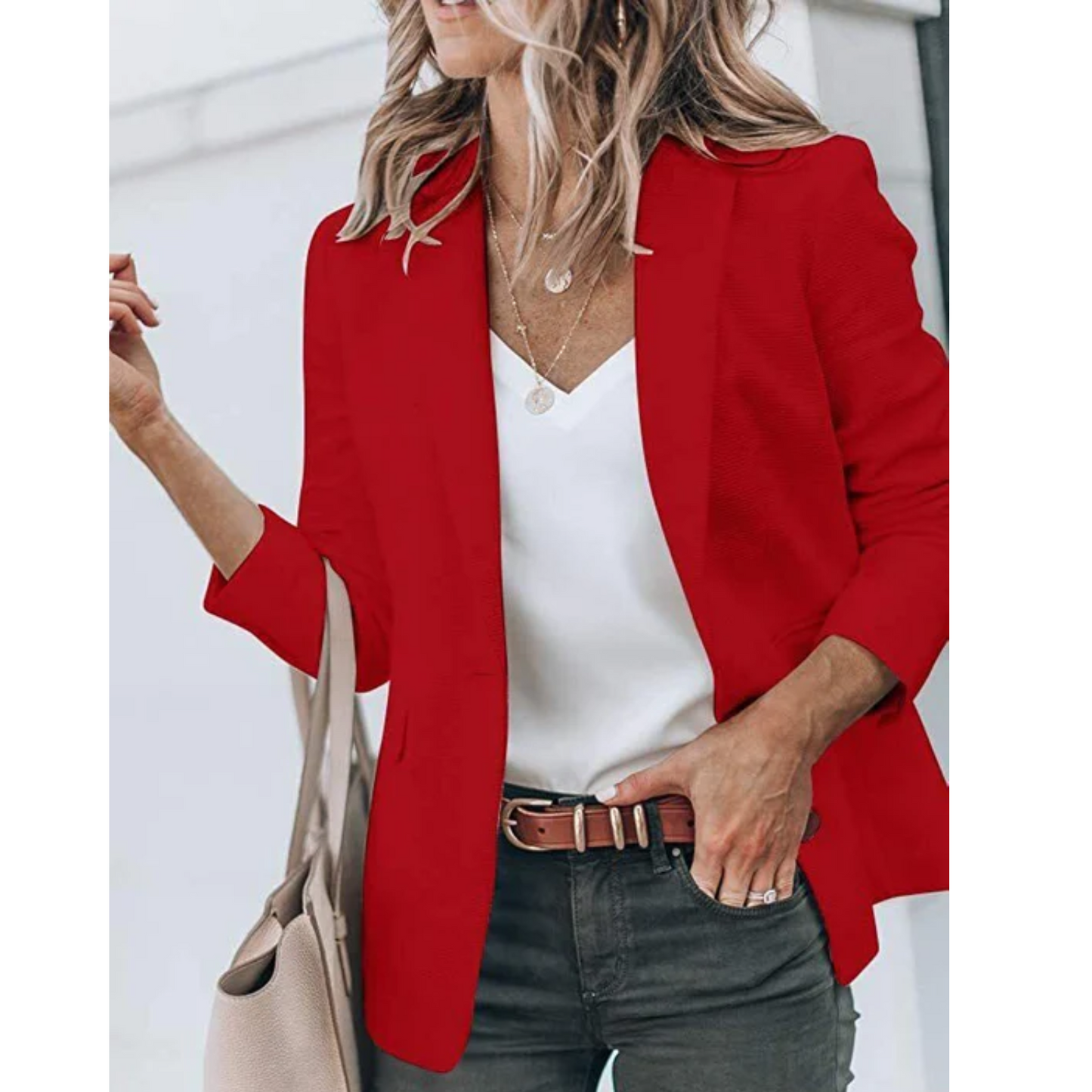 Clara - Blazer entallado de manga larga para mujer