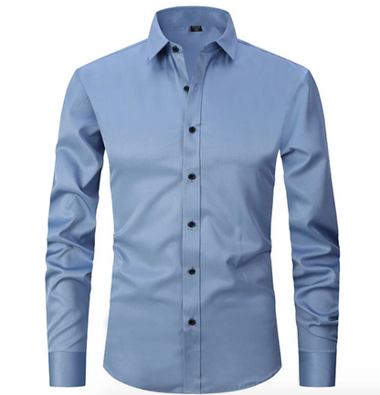 Iker – Camisa Elástica de Manga Larga para Hombre