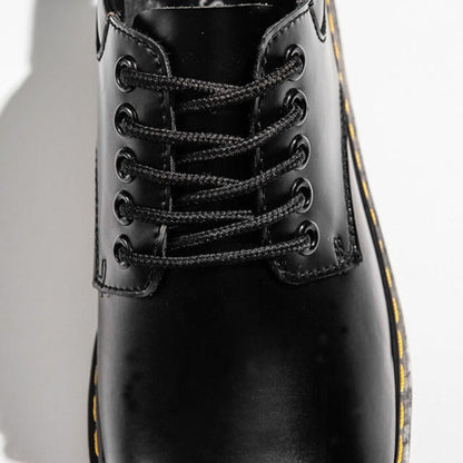 Javier - Zapatos de hombre de cuero con cordones y suela cosida