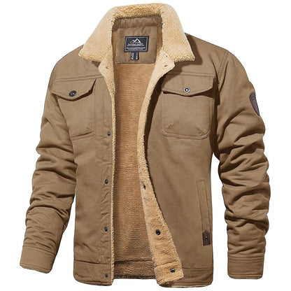 Andrés - Chaqueta con forro de borrego para hombre