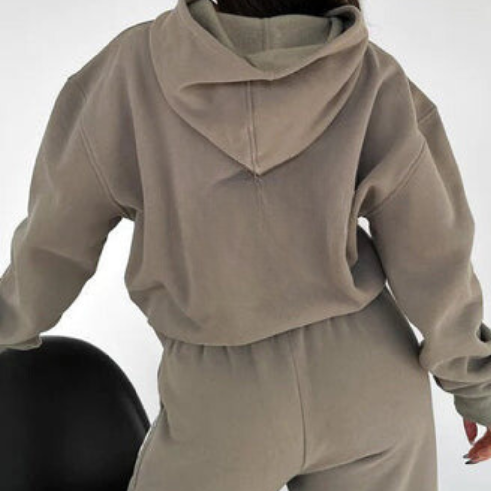 Valeria - Conjunto deportivo de mujer con sudadera oversize y pantalón jogger