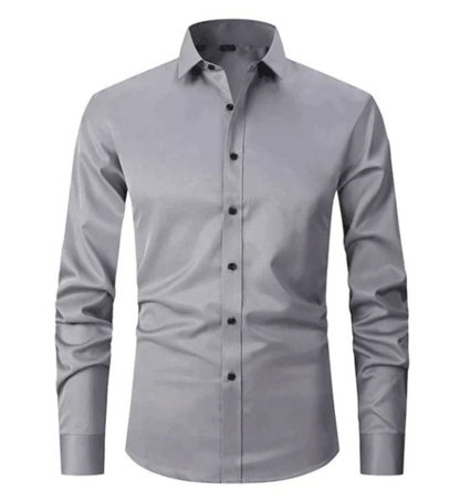Iker – Camisa Elástica de Manga Larga para Hombre