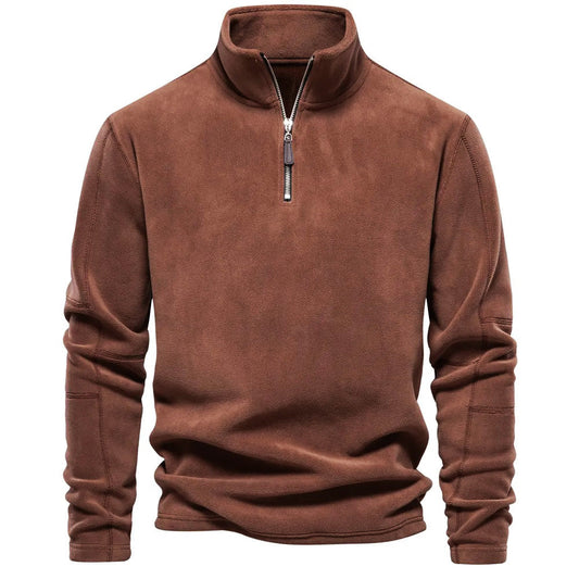 Daniel - Jersey polar con cremallera al cuello hombre