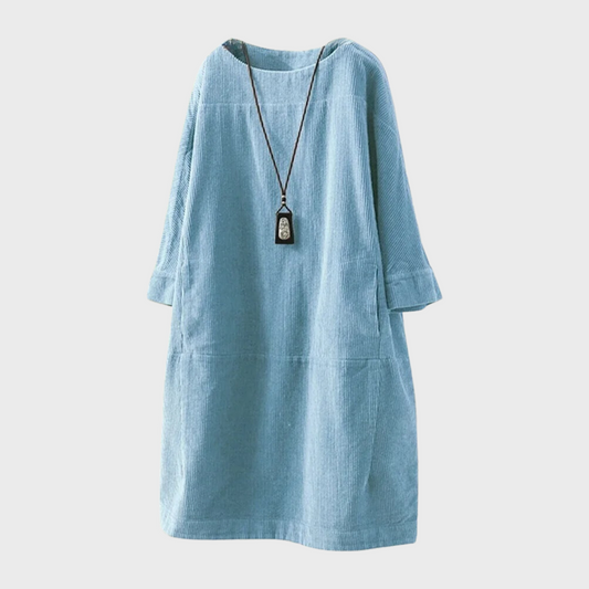 Marina - Vestido oversize de manga tres cuartos para mujer