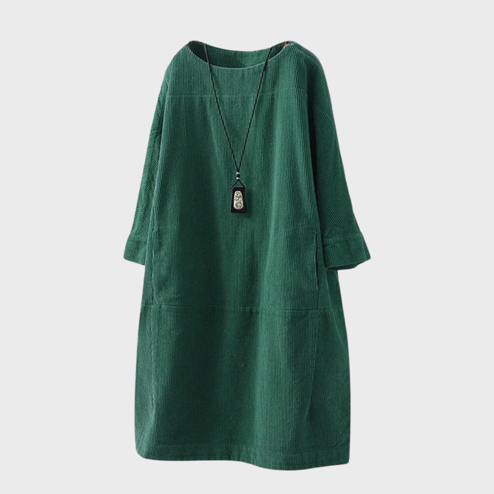 Marina - Vestido oversize de manga tres cuartos para mujer
