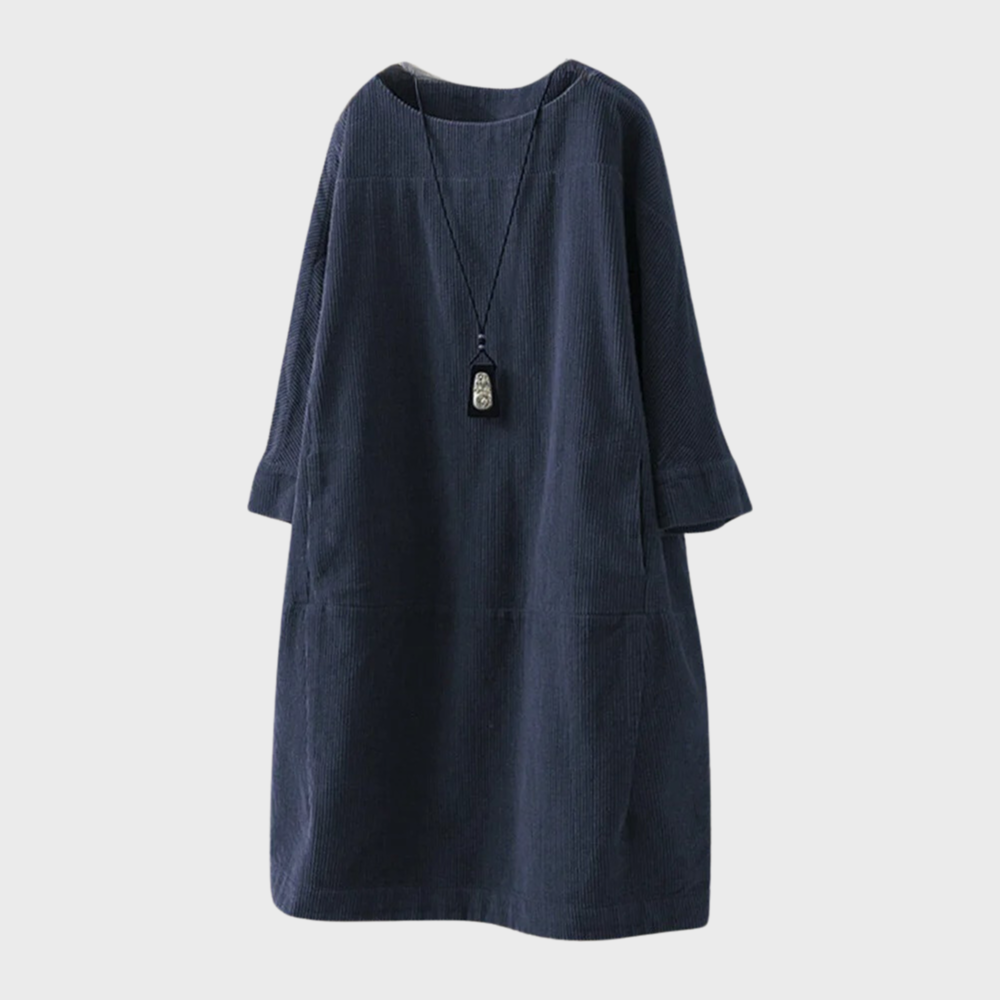 Marina - Vestido oversize de manga tres cuartos para mujer