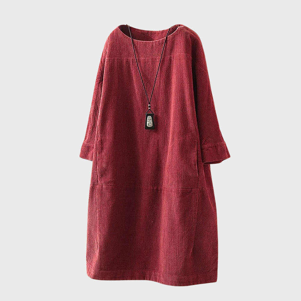 Marina - Vestido oversize de manga tres cuartos para mujer