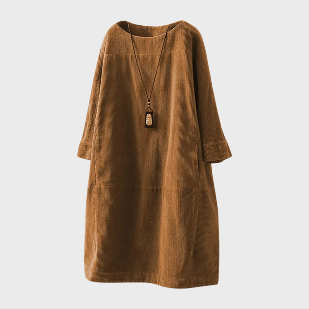 Marina - Vestido oversize de manga tres cuartos para mujer