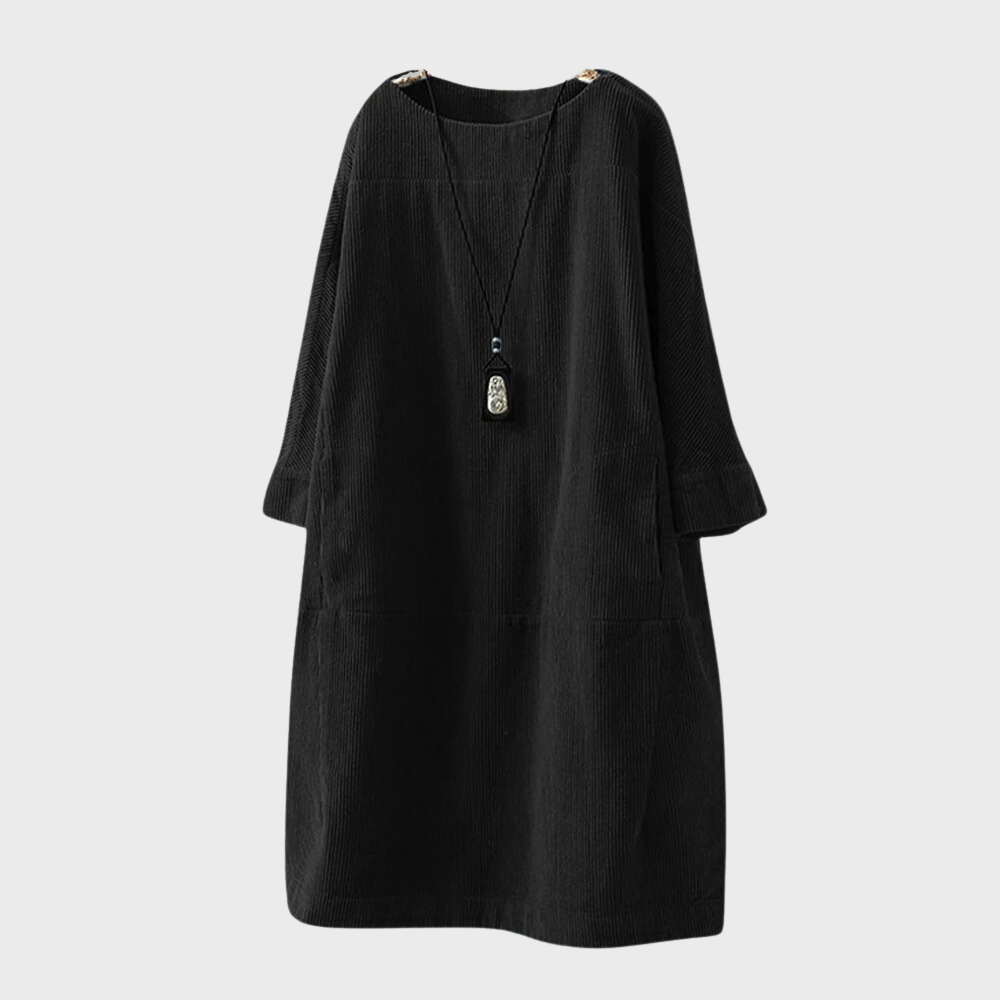 Marina - Vestido oversize de manga tres cuartos para mujer