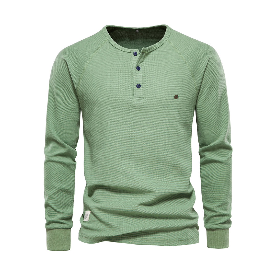 Diego - Camiseta henley para hombre