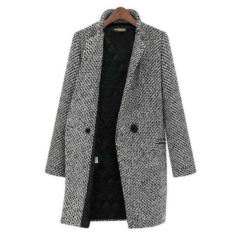 Dalia – Abrigo largo estilo blazer para mujer