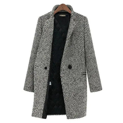 Dalia – Abrigo largo estilo blazer para mujer