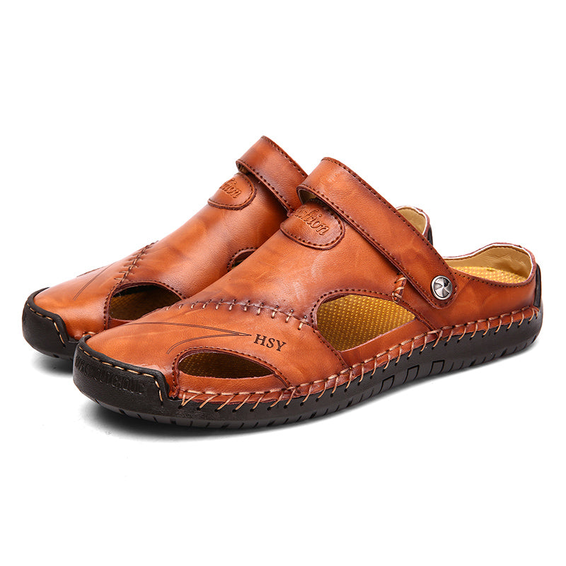 Héctor - Zapatos de hombre de cuero con aberturas
