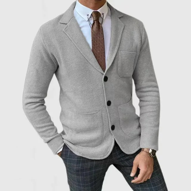 Leon - Suéter para hombre con media cremallera