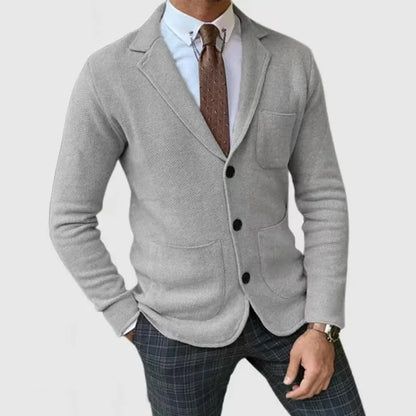 Leon - Suéter para hombre con media cremallera