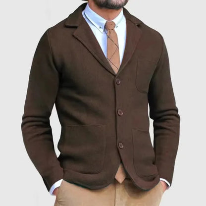 Leon - Suéter para hombre con media cremallera