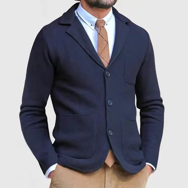 Leon - Suéter para hombre con media cremallera