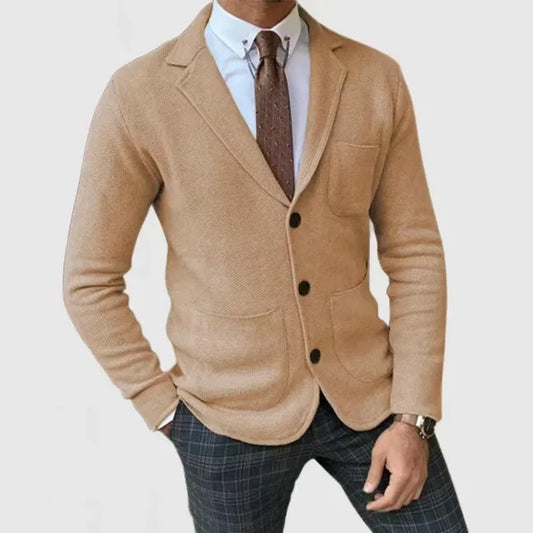 Leon - Suéter para hombre con media cremallera