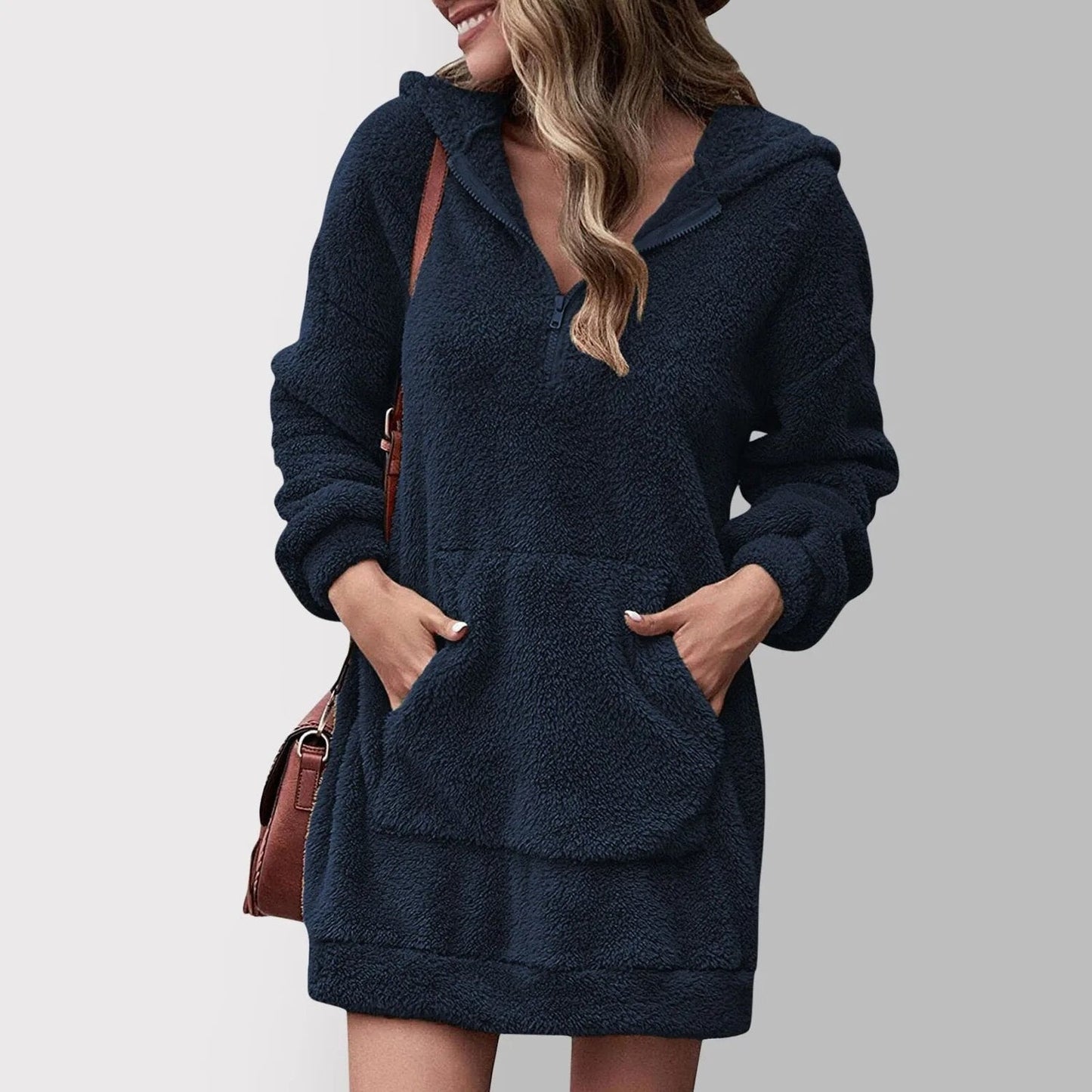Lucía - Sudadera vestido de mujer con capucha
