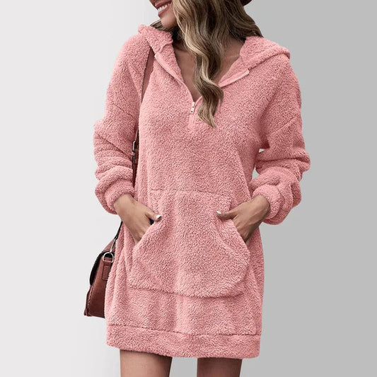 Lucía - Sudadera vestido de mujer con capucha